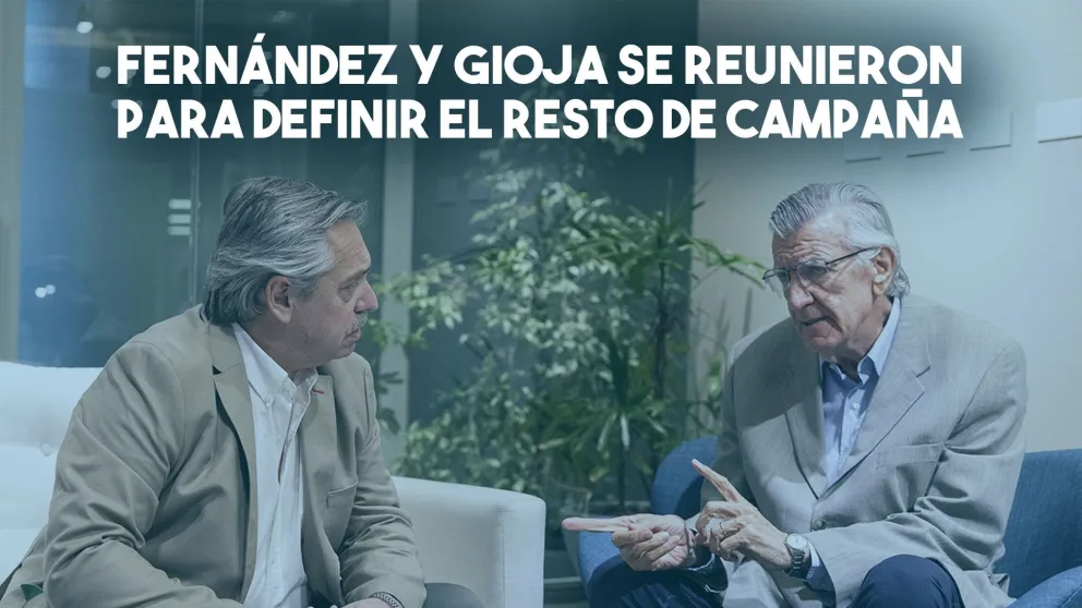 Alberto Fernández se reunió con Gioja para repasar detalles de la campaña