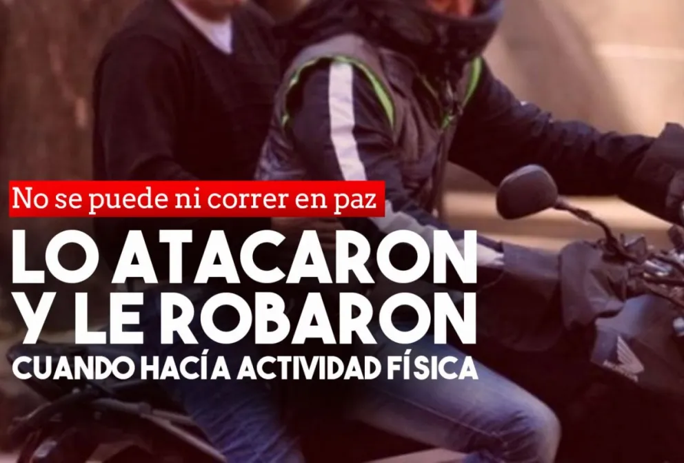 Realizaba actividad física y motochorros lo atacaron para robarle