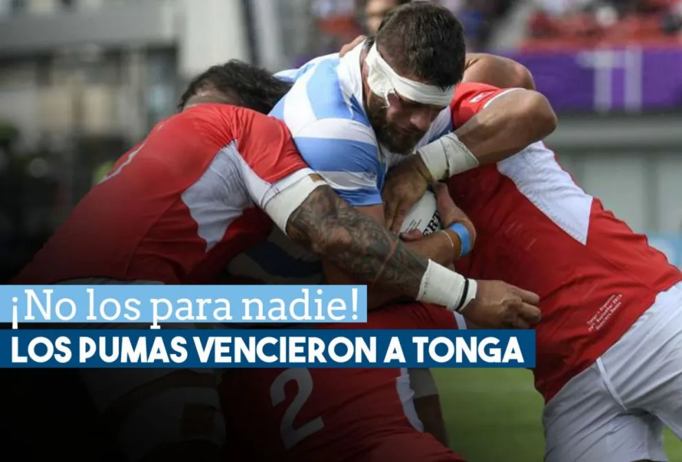 Los Pumas le ganaron a Tonga por 28-12