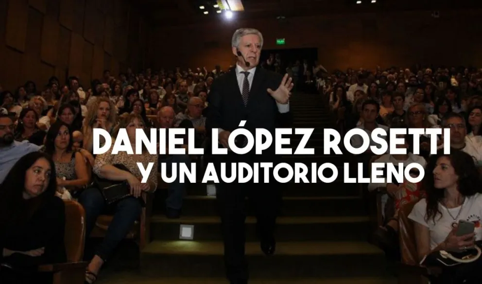 A sala llena Daniel López Rosetti presentó su libro en San Juan