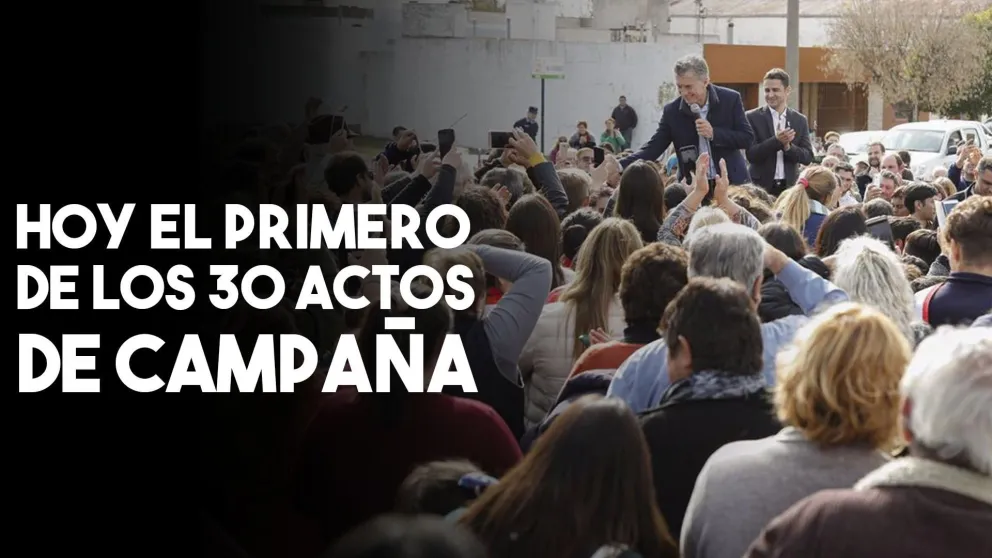 Cómo será el primero de los 30 actos de campaña de Mauricio Macri