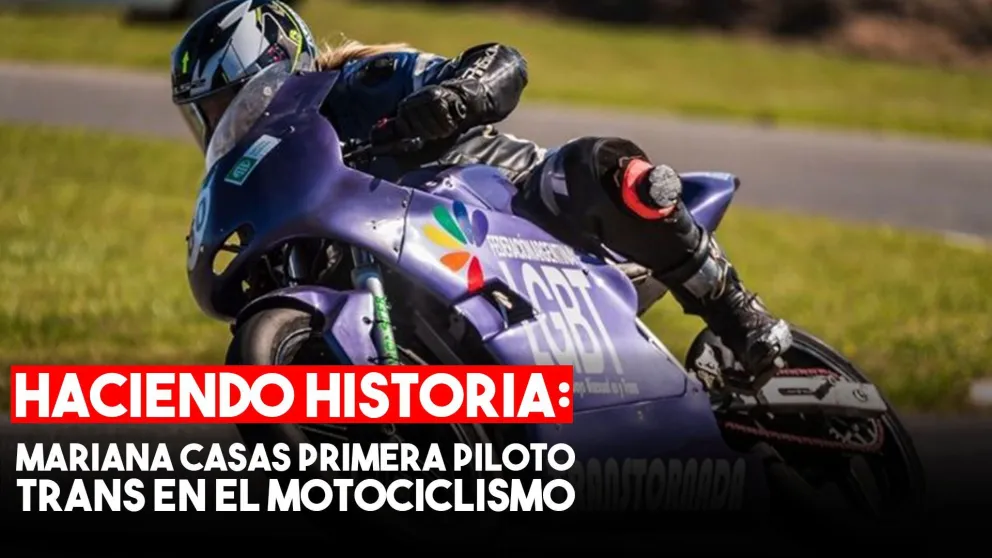 Debutó la primera piloto trans en el motociclismo