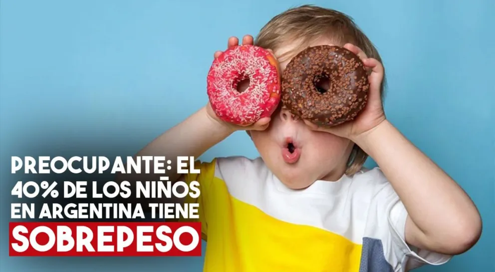 Alarmante: el 40% de los niños en Argentina sufre de sobrepeso