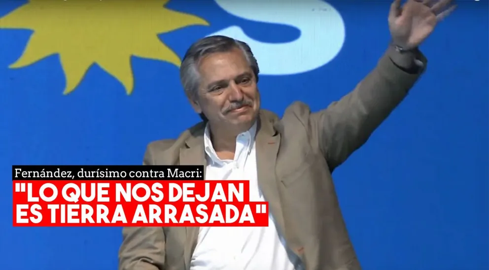 Alberto Fernández, durísimo contra Macri: "Nos dejan tierra arrasada"