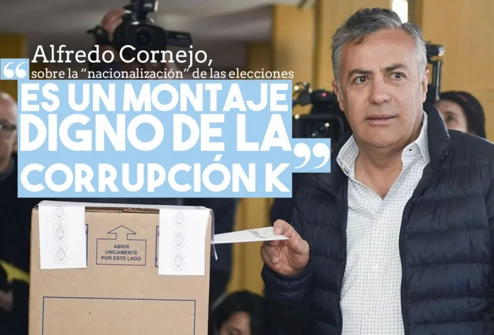 Cornejo acusó al PJ de "hacer en Mendoza un montaje digno de la corrupción K"