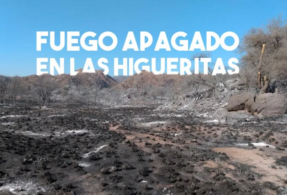 Se apagó el fuego en la zona de La Majadita