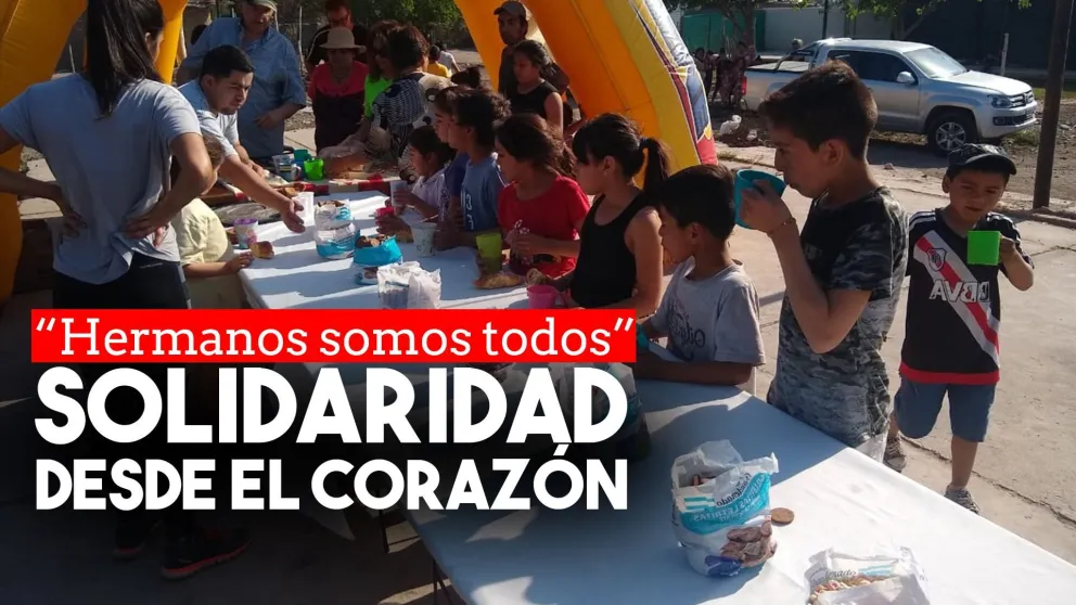 Empezaron ayudando a una abuela y ahora se juntan para ayudar a los chicos de un asentamiento en Caucete