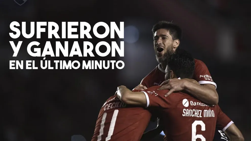 Independiente sufrió y ganó un partido para el infarto