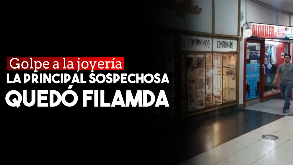 Robaron $500.000 en joyas en una joyería y la sospechosa quedó grabada