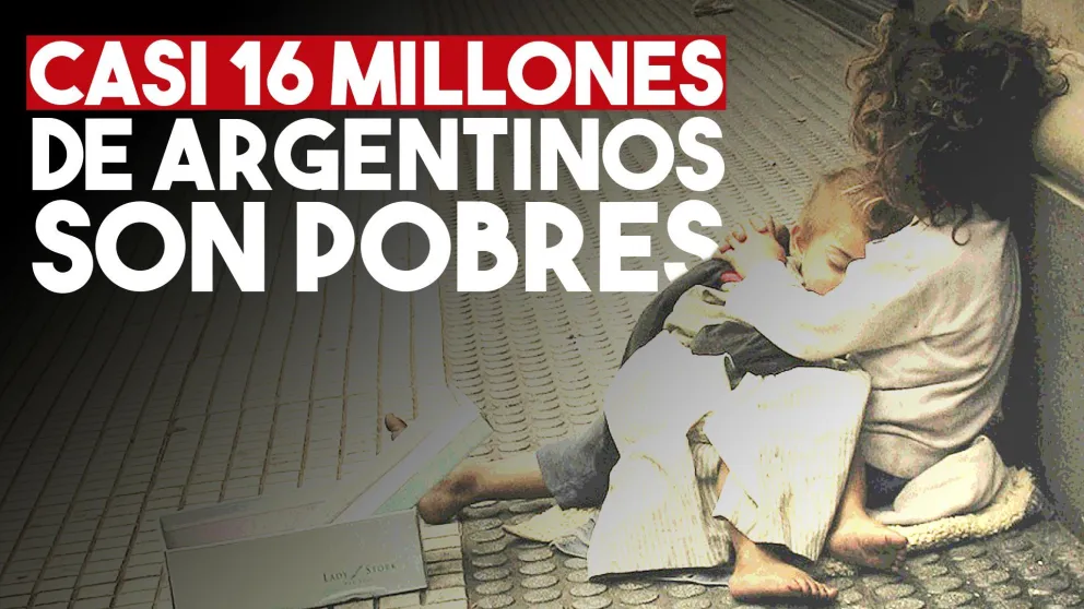 Según INDEC, la pobreza llegó a 16 millones de argentinos