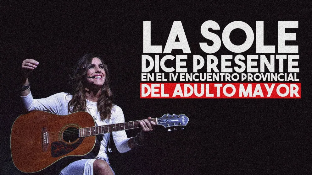 Soledad Pastorutti será el número de cierre del IV Encuentro provincial del Adulto Mayor