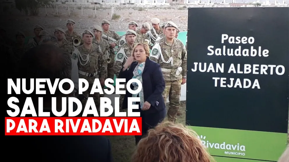 Inauguraron un paseo saludable en La Bebida