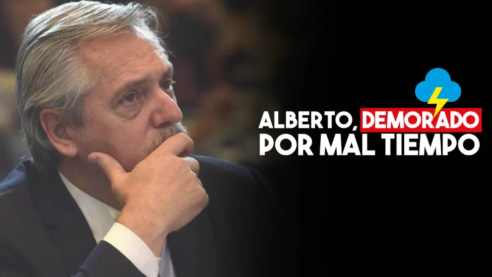 La tormenta eléctrica en Buenos Aires demoró la llegada de Alberto Fernández