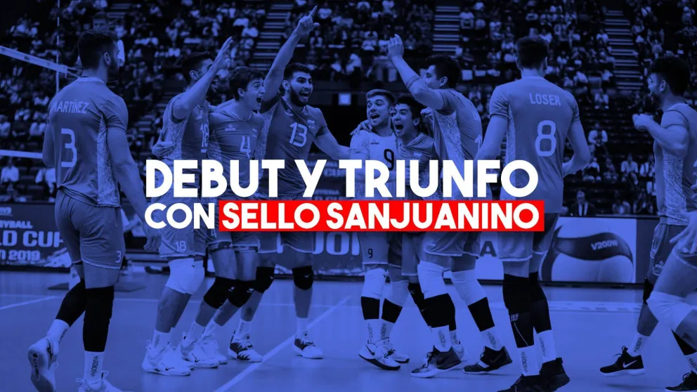 Con dos sanjuaninos, Argentina ganó en su debut