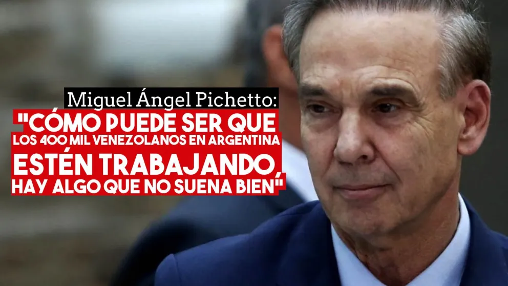 Miguel Ángel Pichetto: "Cómo puede ser que los 400 mil venezolanos en Argentina estén trabajando, hay algo que no suena bien"