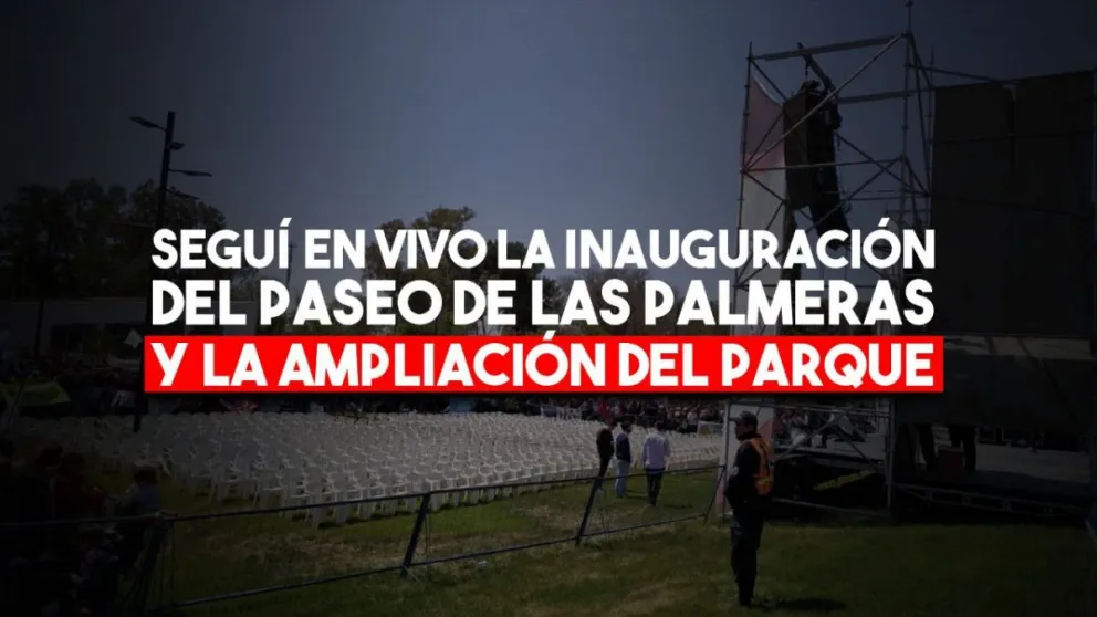 Inauguran el Paseo de las Palmeras y la ampliación del Parque de Mayo