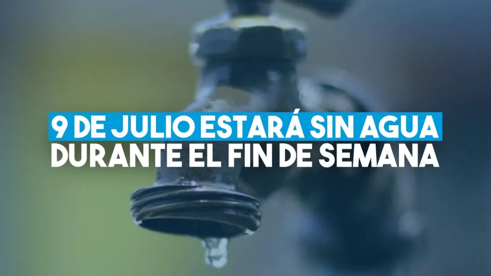 9 de Julio estará todo el fin de semana sin agua potable