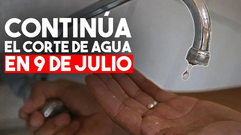 Continúa el corte de agua en 9 de Julio