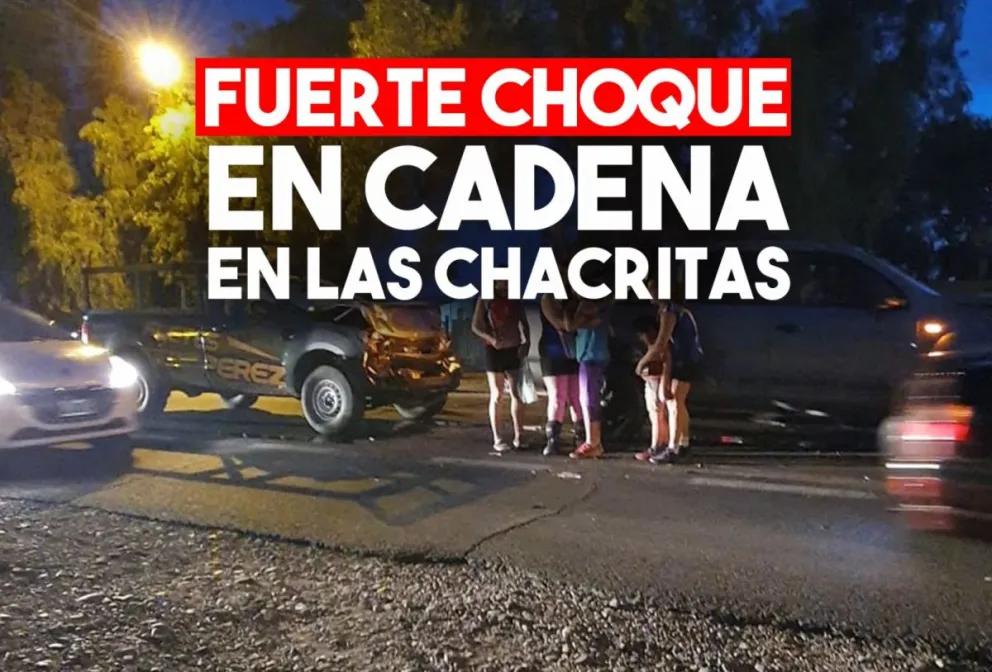 Tres vehículos chocaron en la Ruta 20