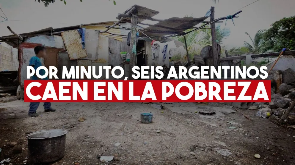 Según un informe, en 2019, seis argentinos por minuto se incorporaron a la pobreza