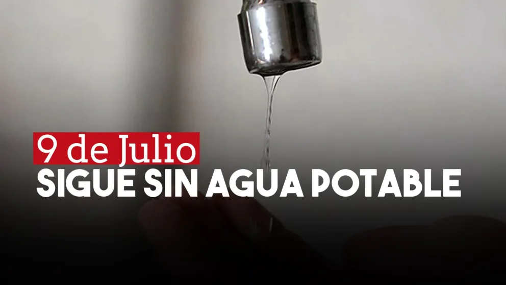 9 de Julio sigue con problemas y este lunes tampoco tuvo agua potable