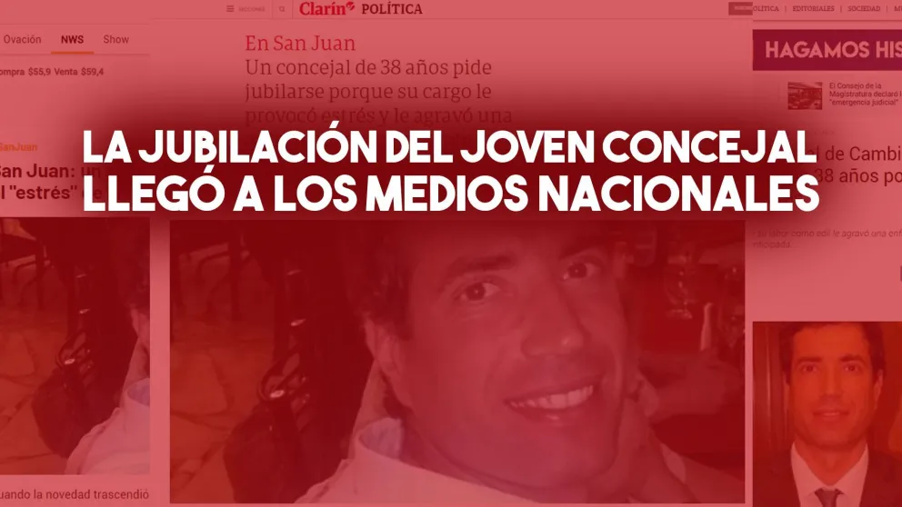 La noticia del joven concejal que pidió la jubilación llegó a los medios nacionales