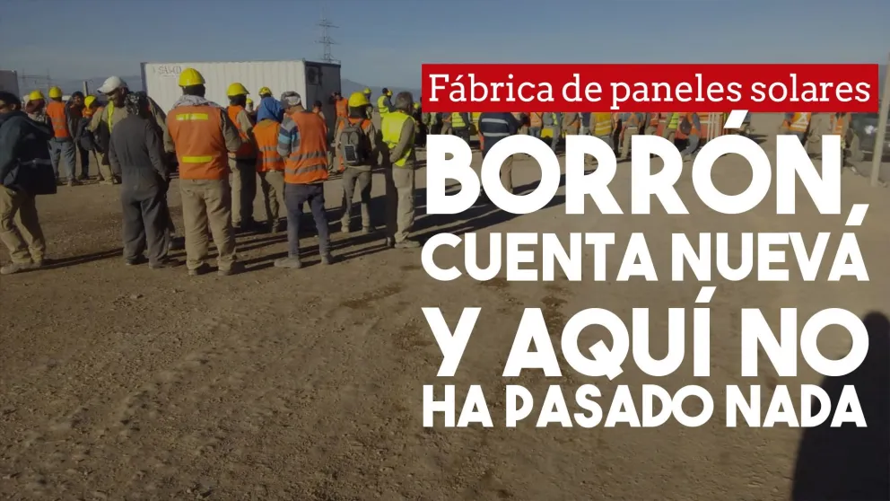 Fábrica de paneles solares: la empresa pagará las quincenas adeudadas