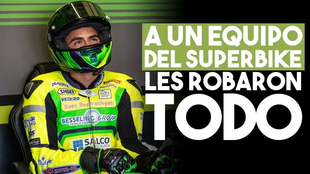 Desvalijaron a un equipo holandés del Superbike mientras compraban en Makro