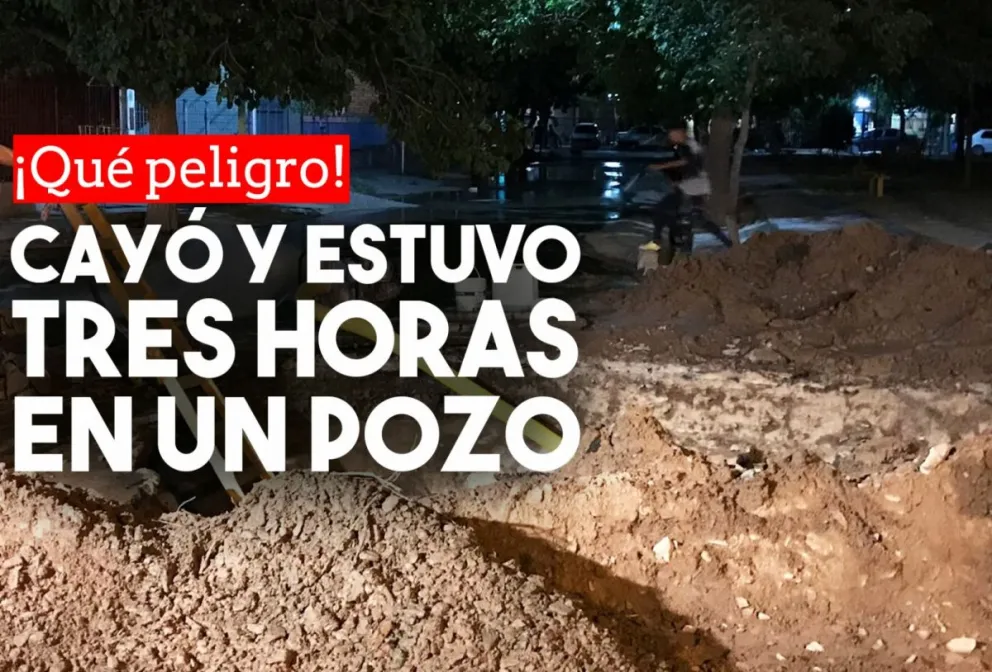 Intentó arreglar un caño, se cayó y estuvo tres horas adentro de un pozo