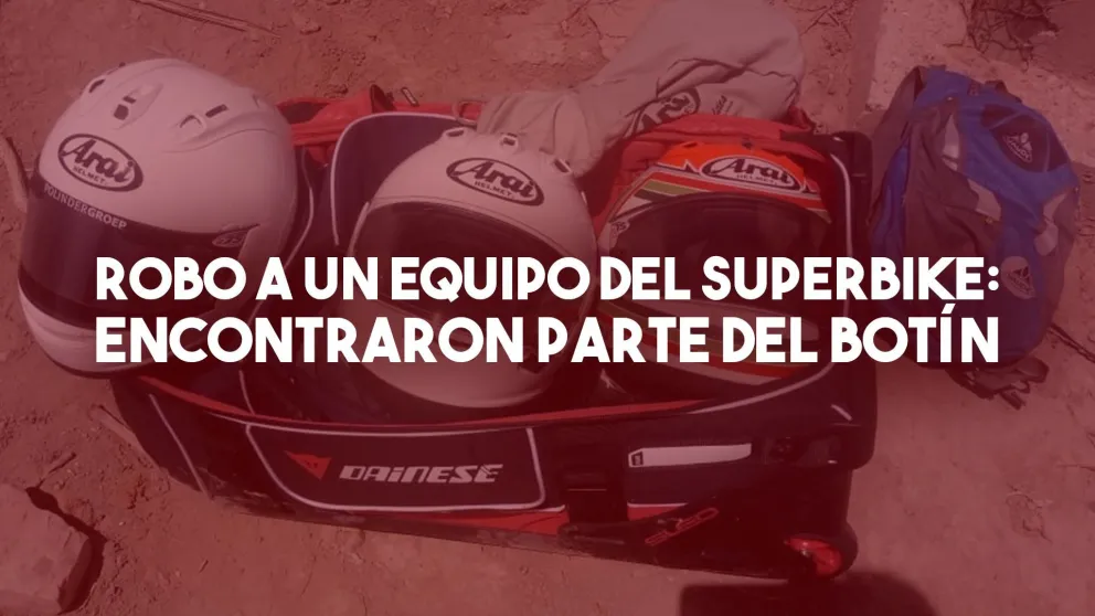 Recuperaron parte del botín que fue robado al equipo holandés del Superbike