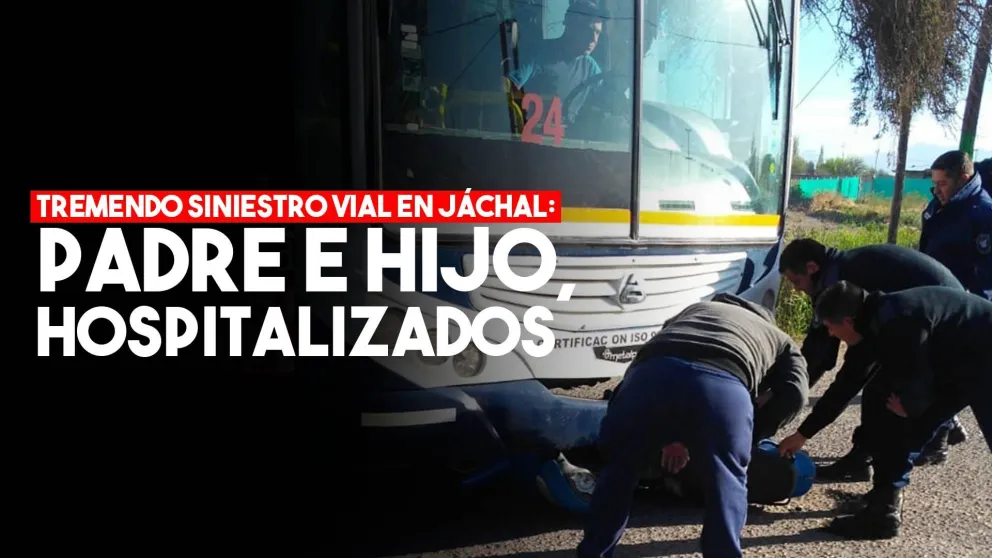 Padre e hijo chocaron contra un colectivo que transportaba alumnos