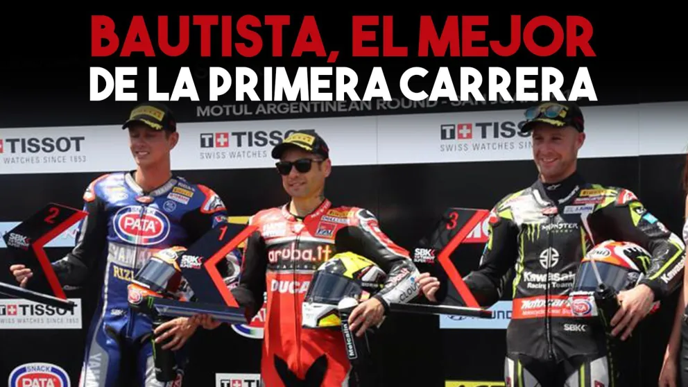 La primera carrera del World Superbike quedó en manos de Álvaro Bautista