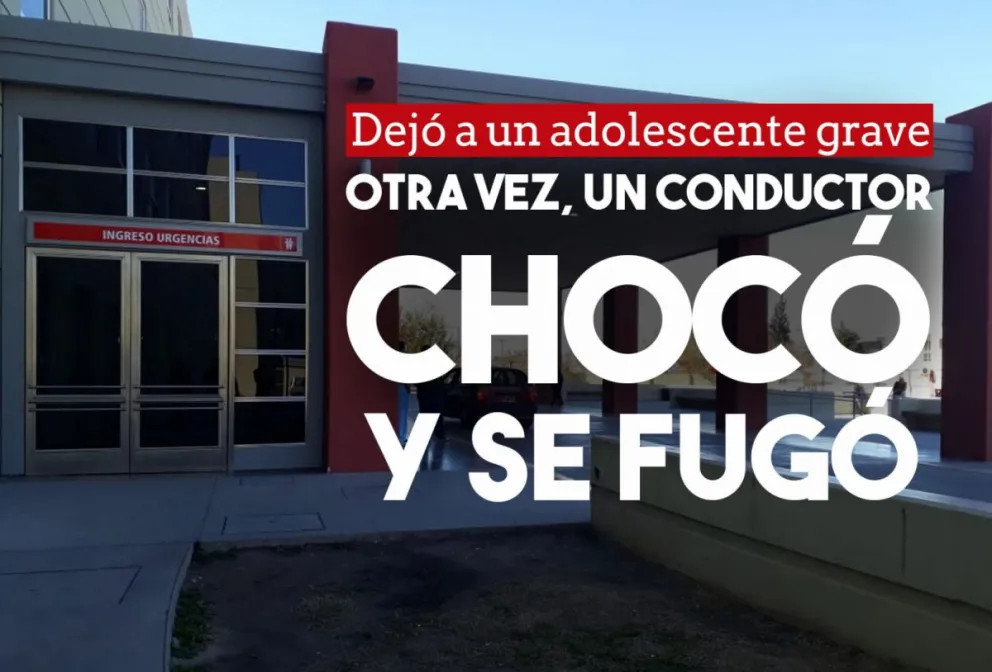 Chocó y se fugó: un adolescente está grave