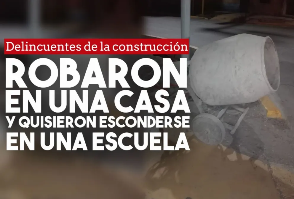 Entraron a robar a una casa, huyeron y quisieron ocultarse en una escuela