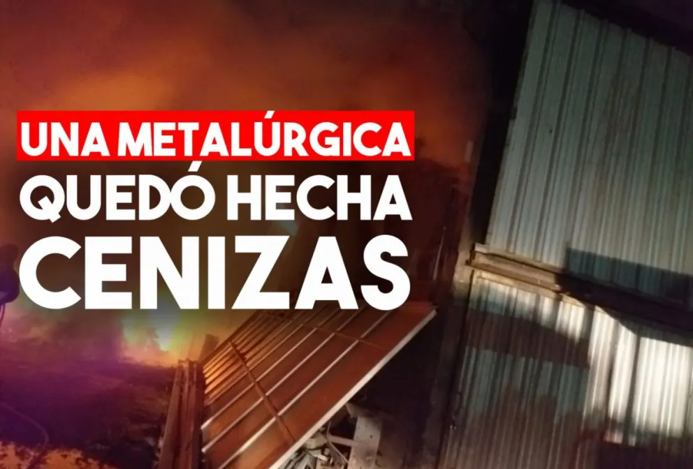 Se prendió fuego una metalúrgica