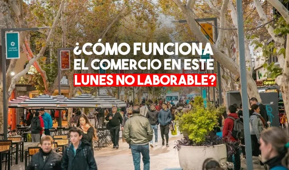 ¿Cómo funciona el comercio en este lunes no laborable?