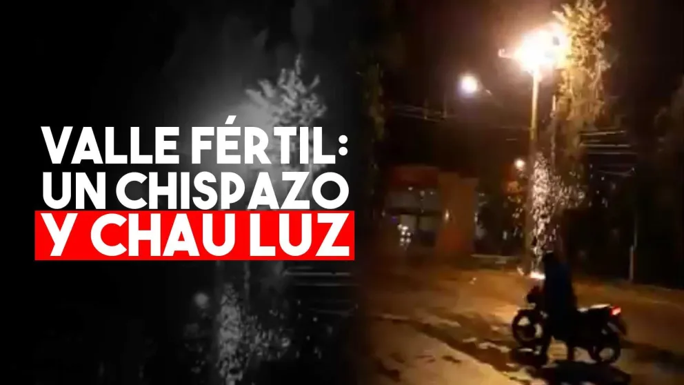 Valle Fértil estuvo casi tres horas sin luz por una explosión en un transformador