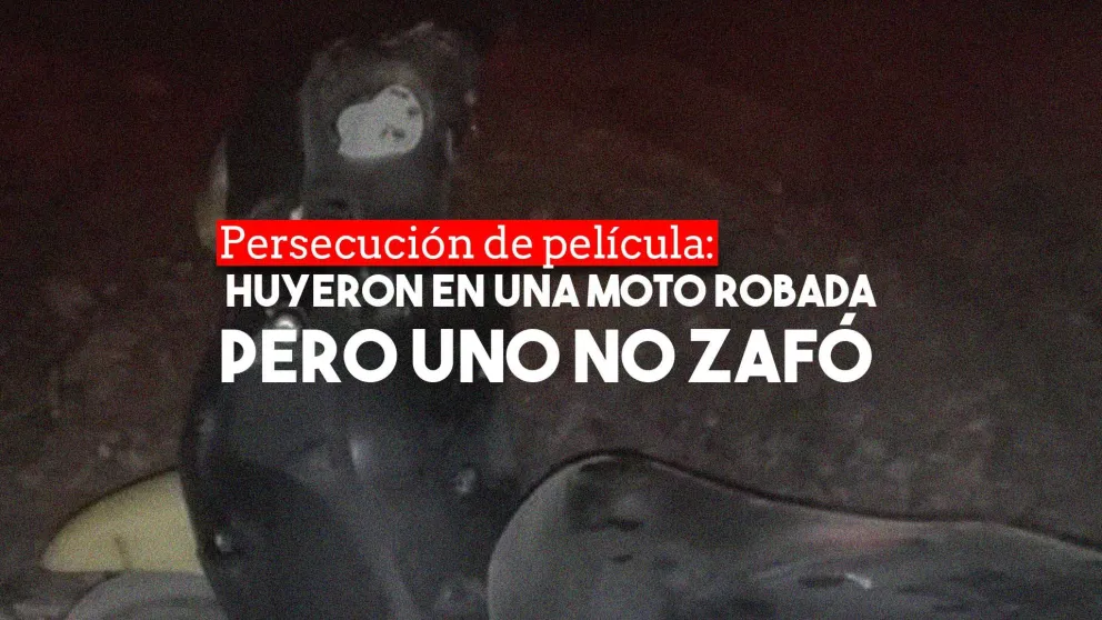 Robaron una moto y tras una ardua persecución detuvieron a uno de los delincuentes