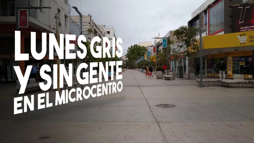 Comercio cerrado y poca gente en el "día no laboral"