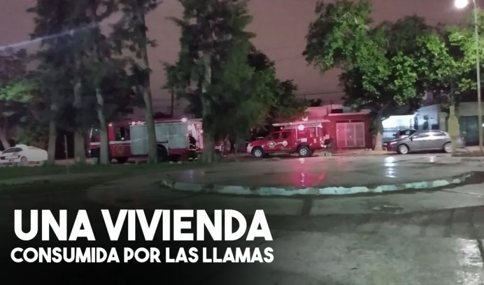 El incendio de una vivienda llevó pánico a los vecinos de la zona