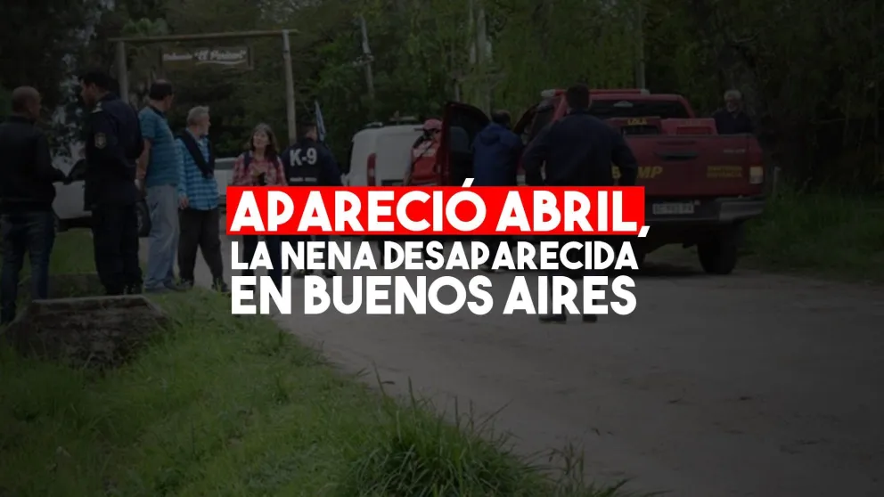 Apareció Abril Caballé, la nena que estaba desaparecida en Punta Indio