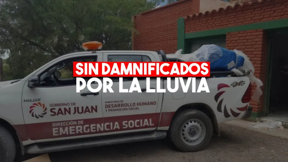 A pesar de la persistente lluvia, no hubo afectados en San Juan