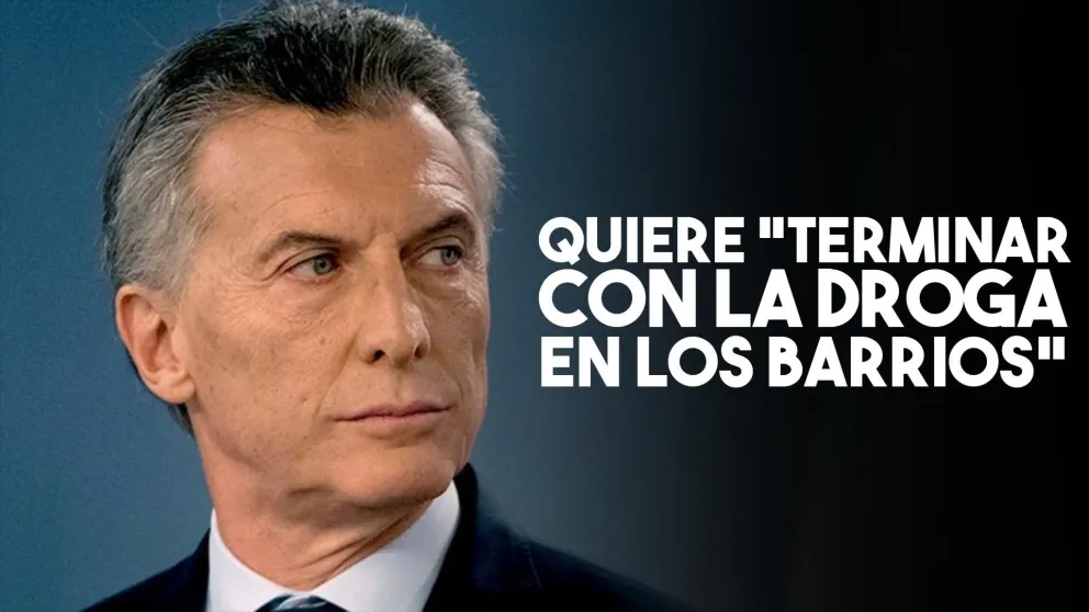Macri propuso "terminar con la droga en los barrios" con un combate en todo el país