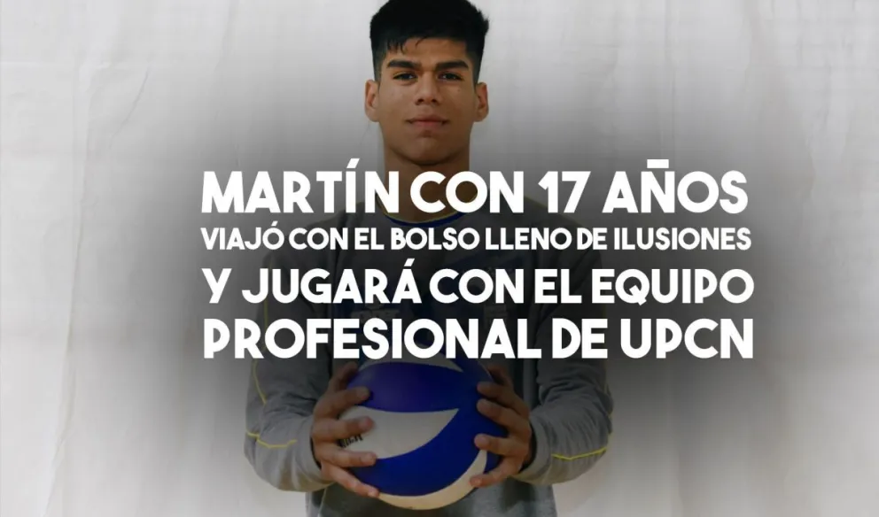 Martín, el juvenil que busca su oportunidad en el equipo de liga de UPCN
