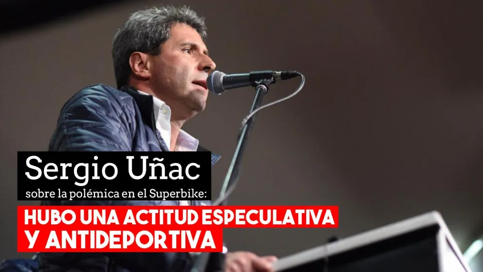 Sergio Uñac habló sobre los pilotos que no salieron a pista