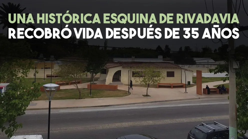 Una mítica esquina de Rivadavia pasó de escombros a un espacio familiar