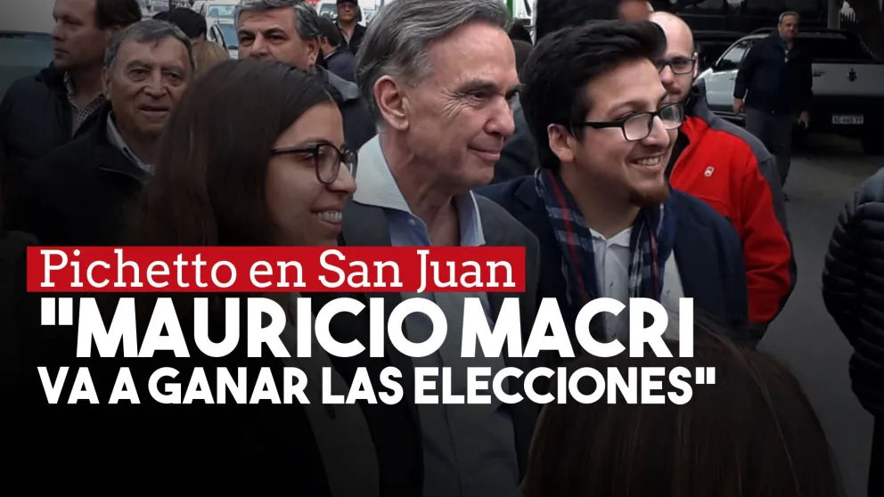 Pichetto en San Juan “Mauricio Macri va a ganar las elecciones”