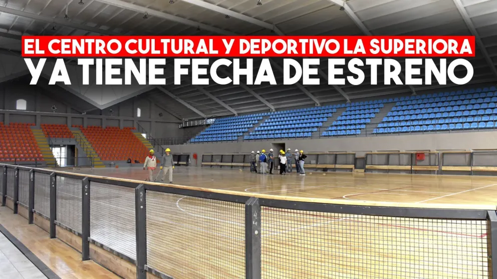 El Centro Cultural y Deportivo La Superiora luce casi terminado y ya tiene fecha de estreno