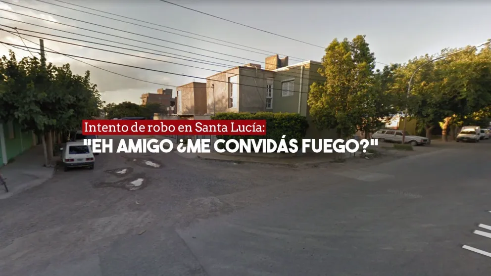 Le pidió fuego y quiso arrebatarle la mochila