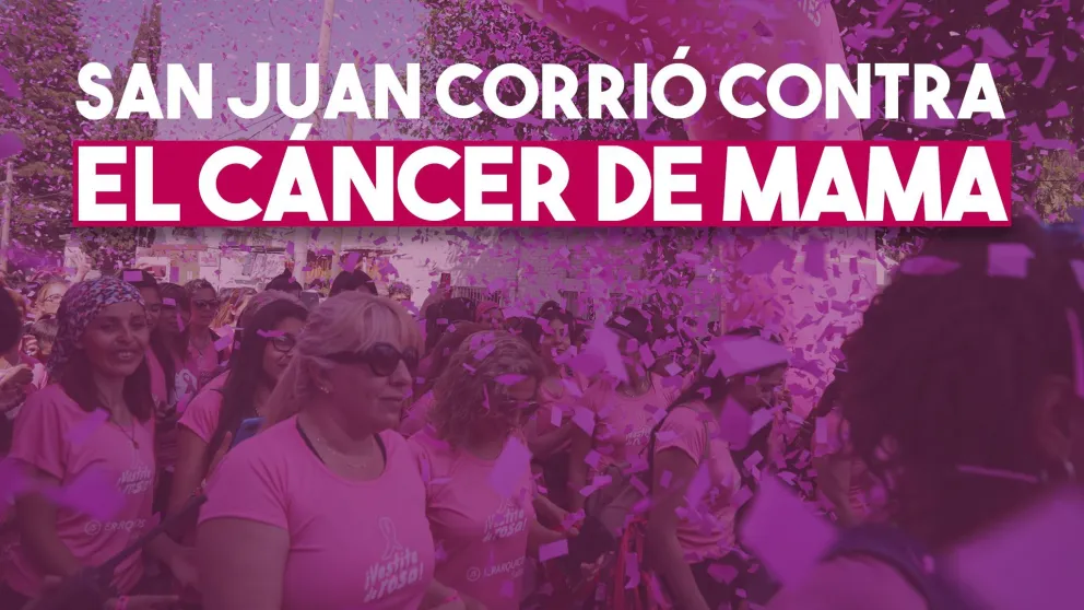 Con una masiva participación, San Juan corrió contra el cáncer de mama